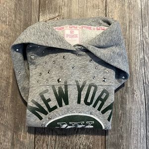 Victorias Secret Pink w/ 5th & Ocean Bling Hoodie      NY Jets